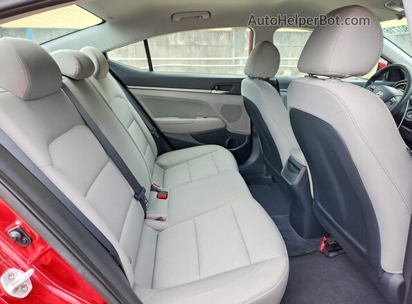 5NPD84LFXHH008090 2017 HYUNDAI ELANTRA Red Rear seats view