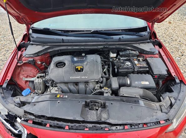 5NPD84LFXHH008090 2017 HYUNDAI ELANTRA Red Rear interior view