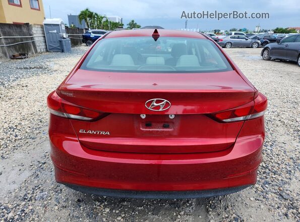 5NPD84LFXHH008090 2017 HYUNDAI ELANTRA Red Rear view