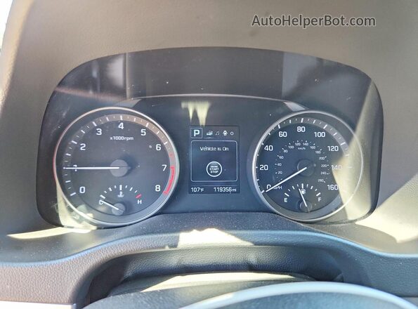 5NPD84LFXHH027545 2017 HYUNDAI ELANTRA Blue Widok zestawu wskaźników