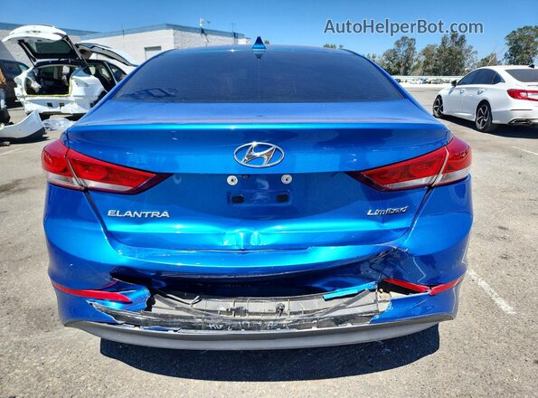 5NPD84LFXHH027545 2017 HYUNDAI ELANTRA Blue Widok z tyłu