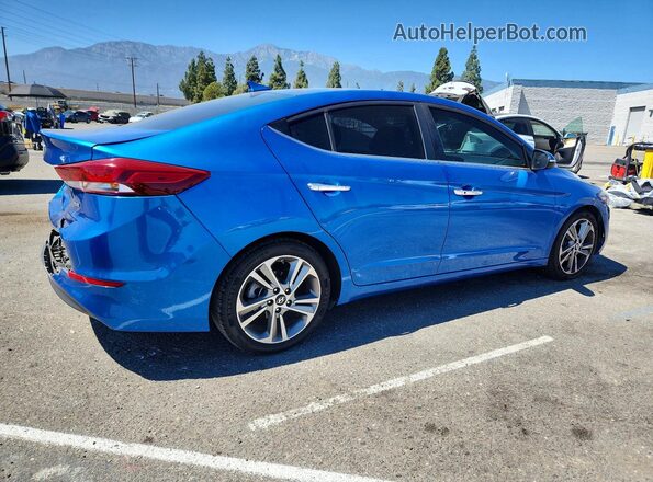 5NPD84LFXHH027545 2017 HYUNDAI ELANTRA Blue Tył prawy