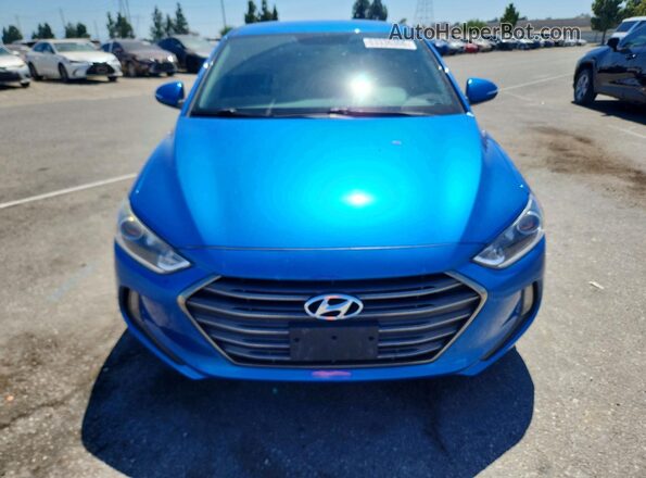5NPD84LFXHH027545 2017 HYUNDAI ELANTRA Blue Widok z przodu