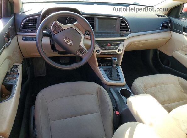 5NPD84LFXHH085574 2017 HYUNDAI ELANTRA Red Widok deski rozdzielczej