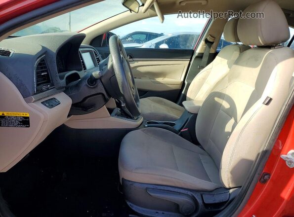 5NPD84LFXHH085574 2017 HYUNDAI ELANTRA Red Widok wnętrza z przodu