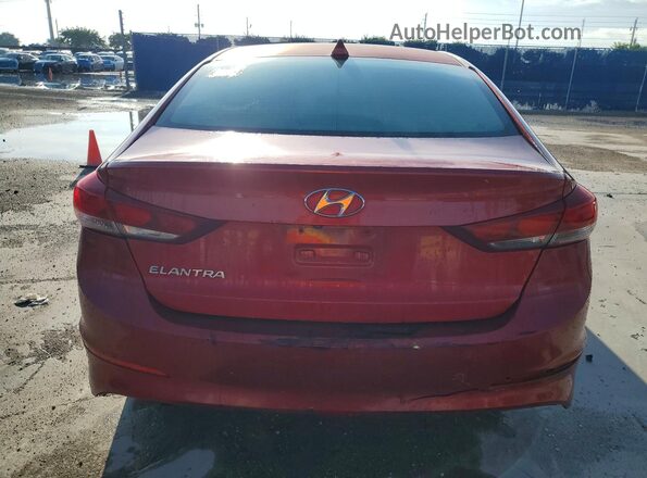 5NPD84LFXHH085574 2017 HYUNDAI ELANTRA Red Widok z tyłu