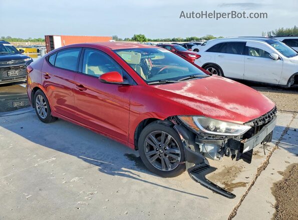 5NPD84LFXHH085574 2017 HYUNDAI ELANTRA Red Przód prawy