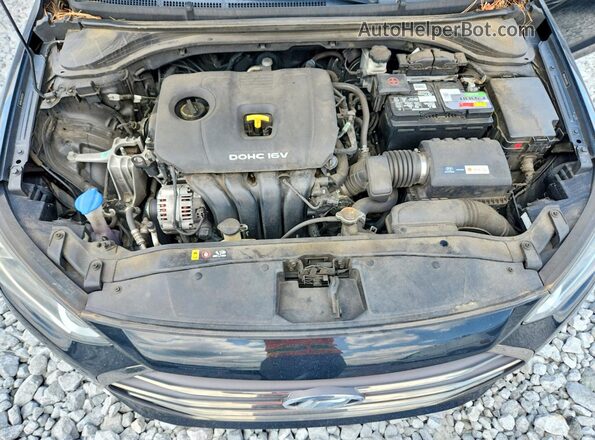 5NPD84LFXHH101935 2017 HYUNDAI ELANTRA Black უკანა სალონის ხედი