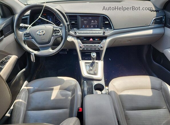 5NPD84LFXHH101935 2017 HYUNDAI ELANTRA Black წინა პანელის ხედი