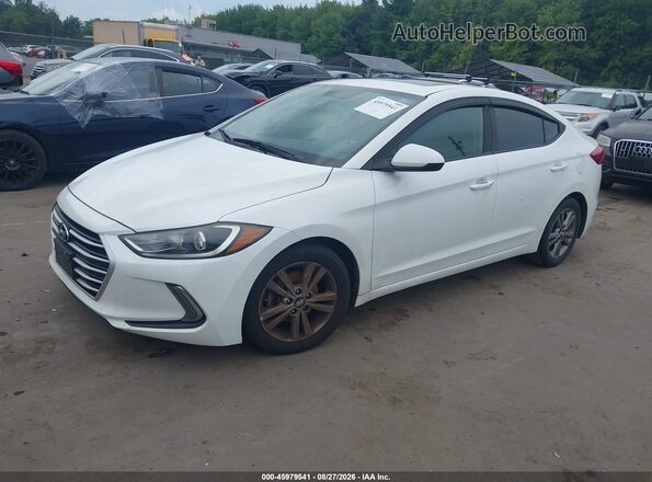 5NPD84LFXHH133204 2017 HYUNDAI ELANTRA White წინა მარცხენა ხედი სამი მეოთხედიდან