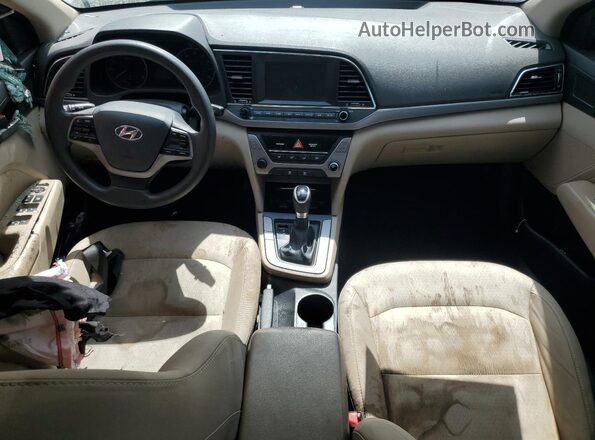 5NPD84LFXHH143649 2017 HYUNDAI ELANTRA Beige Առջևի վահանակի տեսք