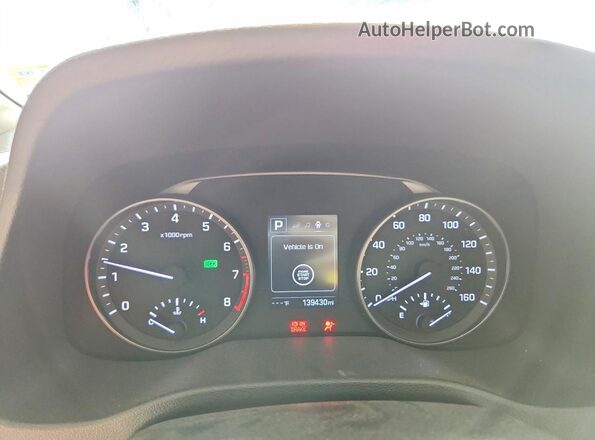 5NPD84LFXHH159205 2017 HYUNDAI ELANTRA Black Սարքավորումների վահանակի տեսք
