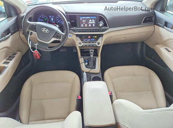 5NPD84LFXHH159205 2017 HYUNDAI ELANTRA Black Առջևի վահանակի տեսք