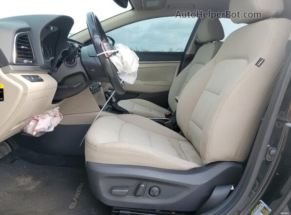 5NPD84LFXHH163044 2017 HYUNDAI ELANTRA Черный Вид салона спереди
