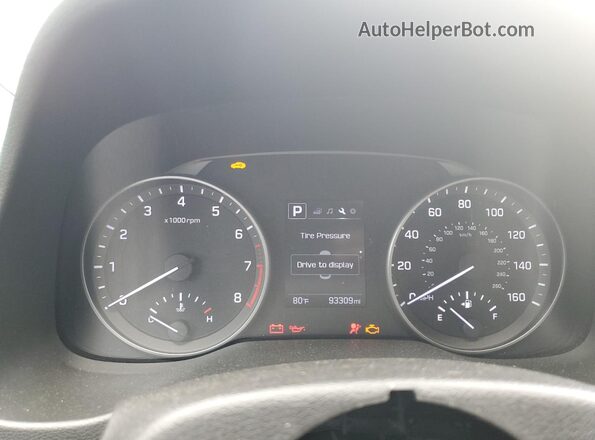 5NPD84LFXHH163044 2017 HYUNDAI ELANTRA Черный Вид щитка приборов