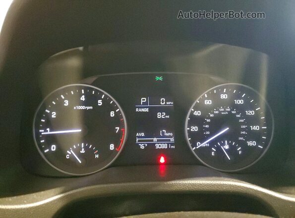 5NPD84LFXHH190101 2017 HYUNDAI ELANTRA Black Vista del cuadro de instrumentos
