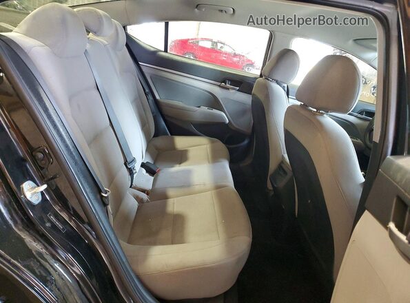 5NPD84LFXHH190101 2017 HYUNDAI ELANTRA Black Vista de los asientos traseros