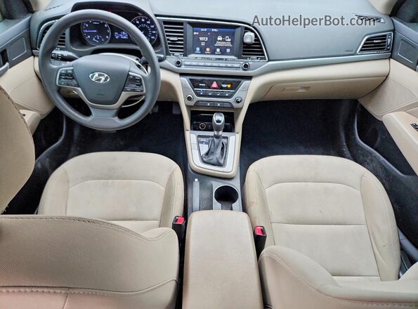 5NPD84LFXHH191247 2017 HYUNDAI ELANTRA Black Dashboard view