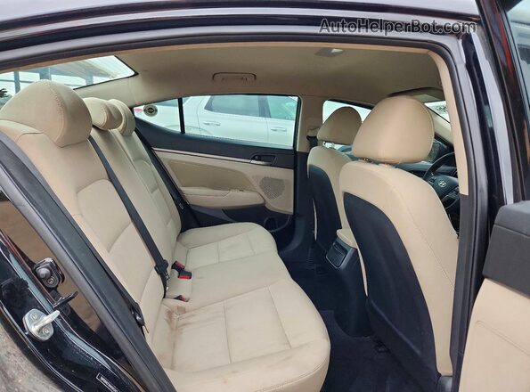 5NPD84LFXHH191247 2017 HYUNDAI ELANTRA Black Rear seats view