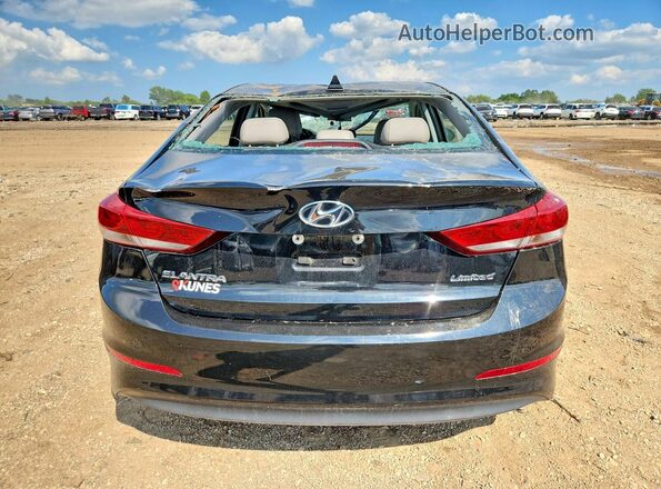 5NPD84LFXHH202604 2017 HYUNDAI ELANTRA Black უკანა ხედი