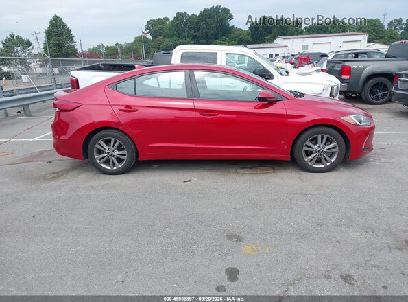 5NPD84LFXHH203784 2017 HYUNDAI ELANTRA Red Vista interior trasera