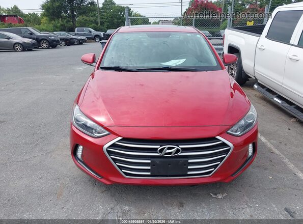 5NPD84LFXHH203784 2017 HYUNDAI ELANTRA Red Vista del cuadro de instrumentos