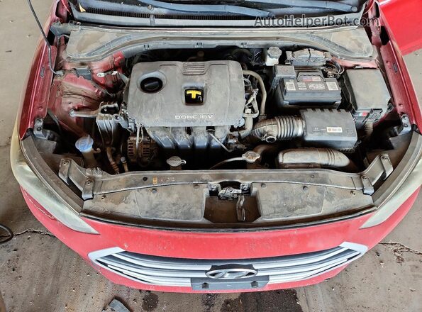 5NPD84LFXJH230781 2018 HYUNDAI ELANTRA Red უკანა სალონის ხედი