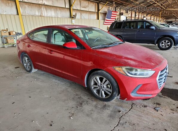 5NPD84LFXJH230781 2018 HYUNDAI ELANTRA Red წინა მარჯვენა