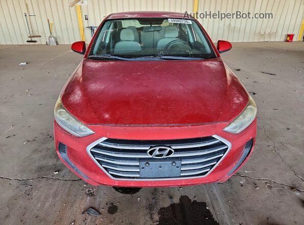 5NPD84LFXJH230781 2018 HYUNDAI ELANTRA Red წინა ხედი