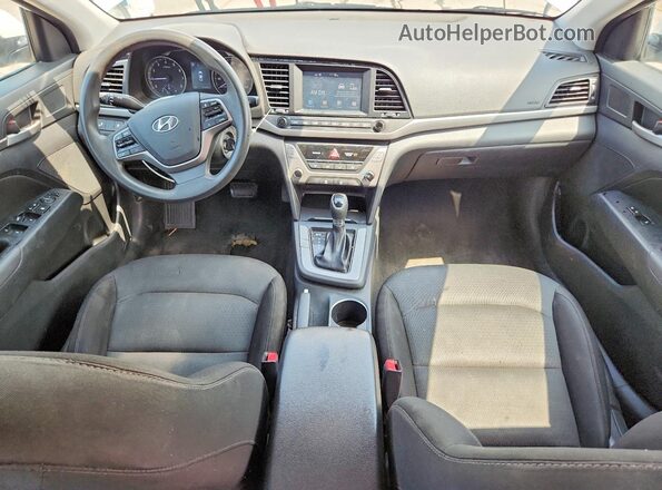 5NPD84LFXJH231042 2018 HYUNDAI ELANTRA White Առջևի վահանակի տեսք