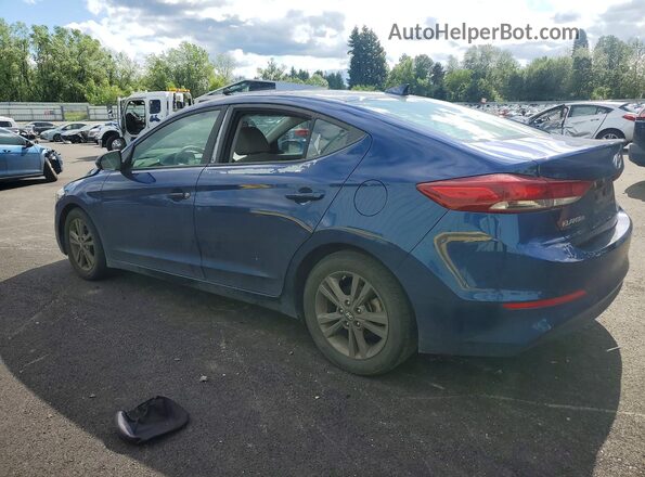 5NPD84LFXJH233096 2018 HYUNDAI ELANTRA Blue Հետևի ձախ
