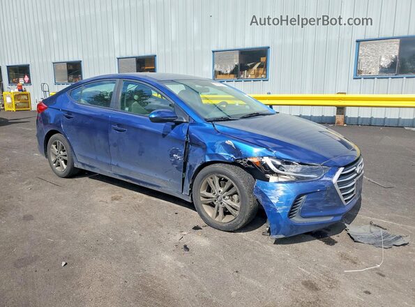 5NPD84LFXJH233096 2018 HYUNDAI ELANTRA Blue Առջևի աջ