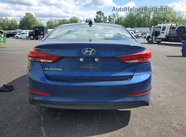 5NPD84LFXJH233096 2018 HYUNDAI ELANTRA Blue Հետևի տեսք