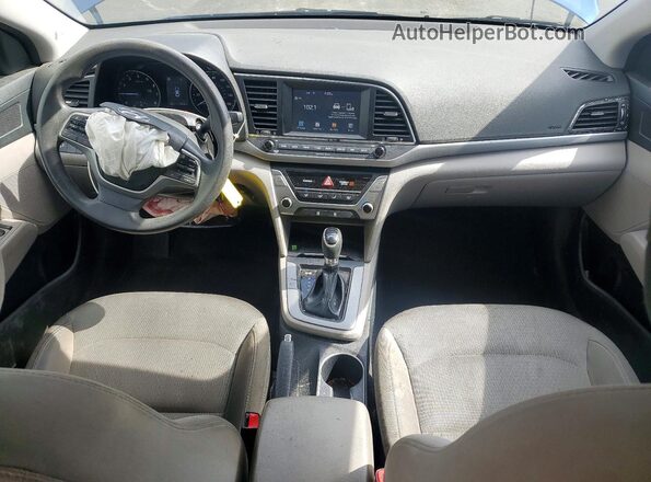 5NPD84LFXJH233096 2018 HYUNDAI ELANTRA Blue Առջևի վահանակի տեսք