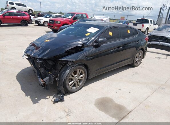 5NPD84LFXJH233888 2018 HYUNDAI ELANTRA Black Передня ліва чверть