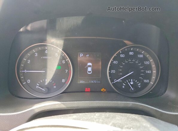 5NPD84LFXJH250061 2018 HYUNDAI ELANTRA Black Vista del cuadro de instrumentos