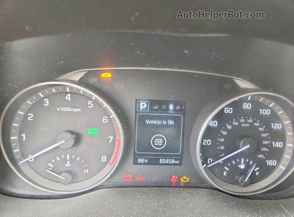 5NPD84LFXJH261979 2018 HYUNDAI ELANTRA Black Widok zestawu wskaźników