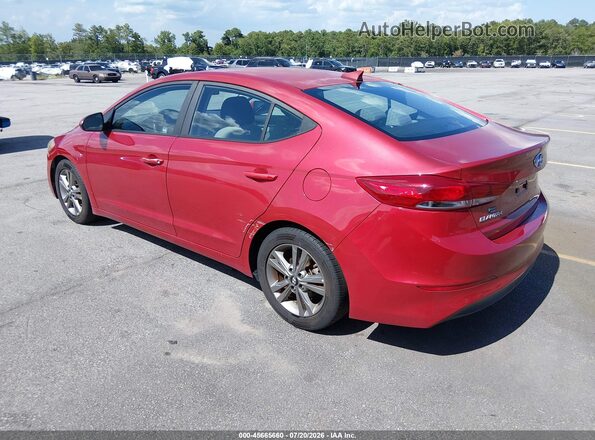 5NPD84LFXJH269225 2018 HYUNDAI ELANTRA Red Հետևի ձախ