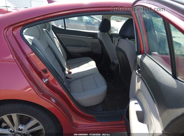 5NPD84LFXJH269225 2018 HYUNDAI ELANTRA Red VIN կոդի պիտակի տեսք