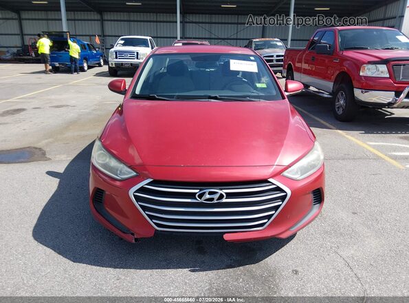 5NPD84LFXJH269225 2018 HYUNDAI ELANTRA Red Սարքավորումների վահանակի տեսք