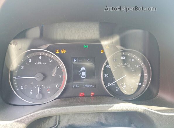 5NPD84LFXJH275753 2018 HYUNDAI ELANTRA Black Вид щитка приладів