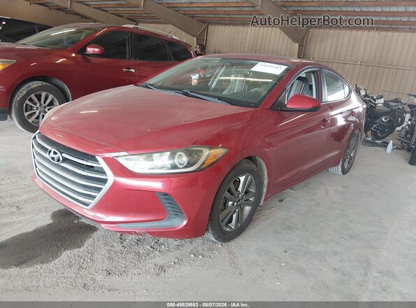 5NPD84LFXJH280399 2018 HYUNDAI ELANTRA Красный Передняя левая четверть