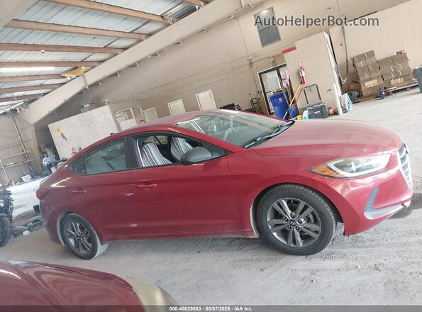5NPD84LFXJH280399 2018 HYUNDAI ELANTRA Красный Вид задней части салона
