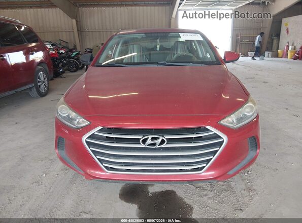 5NPD84LFXJH280399 2018 HYUNDAI ELANTRA Красный Вид щитка приборов