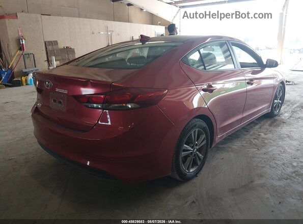 5NPD84LFXJH280399 2018 HYUNDAI ELANTRA Красный Задняя правая четверть