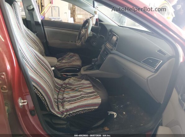 5NPD84LFXJH280399 2018 HYUNDAI ELANTRA Красный Вид салона спереди