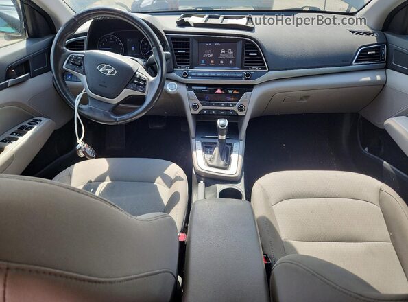 5NPD84LFXJH280483 2018 HYUNDAI ELANTRA Blue Widok zestawu wskaźników