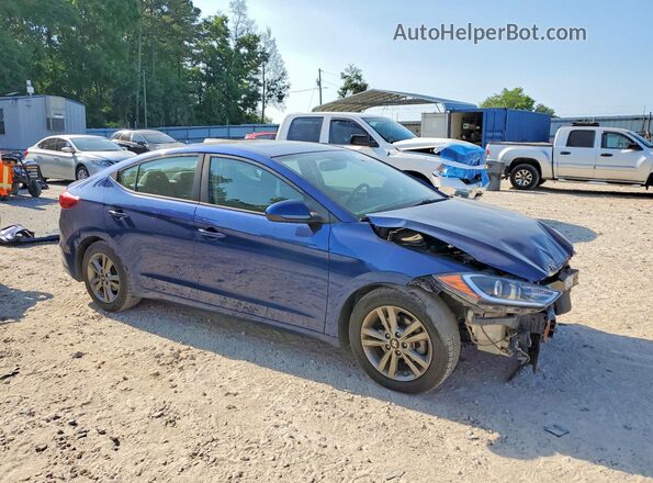 5NPD84LFXJH284324 2018 HYUNDAI ELANTRA Синий Передняя правая четверть