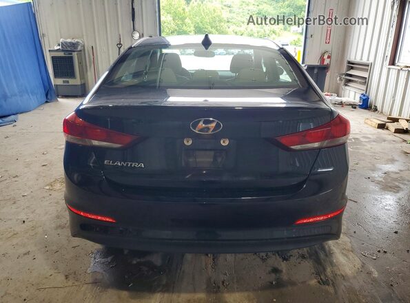 5NPD84LFXJH291290 2018 HYUNDAI ELANTRA Black უკანა ხედი