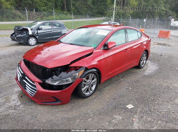 5NPD84LFXJH303423 2018 HYUNDAI ELANTRA Red Передня ліва чверть